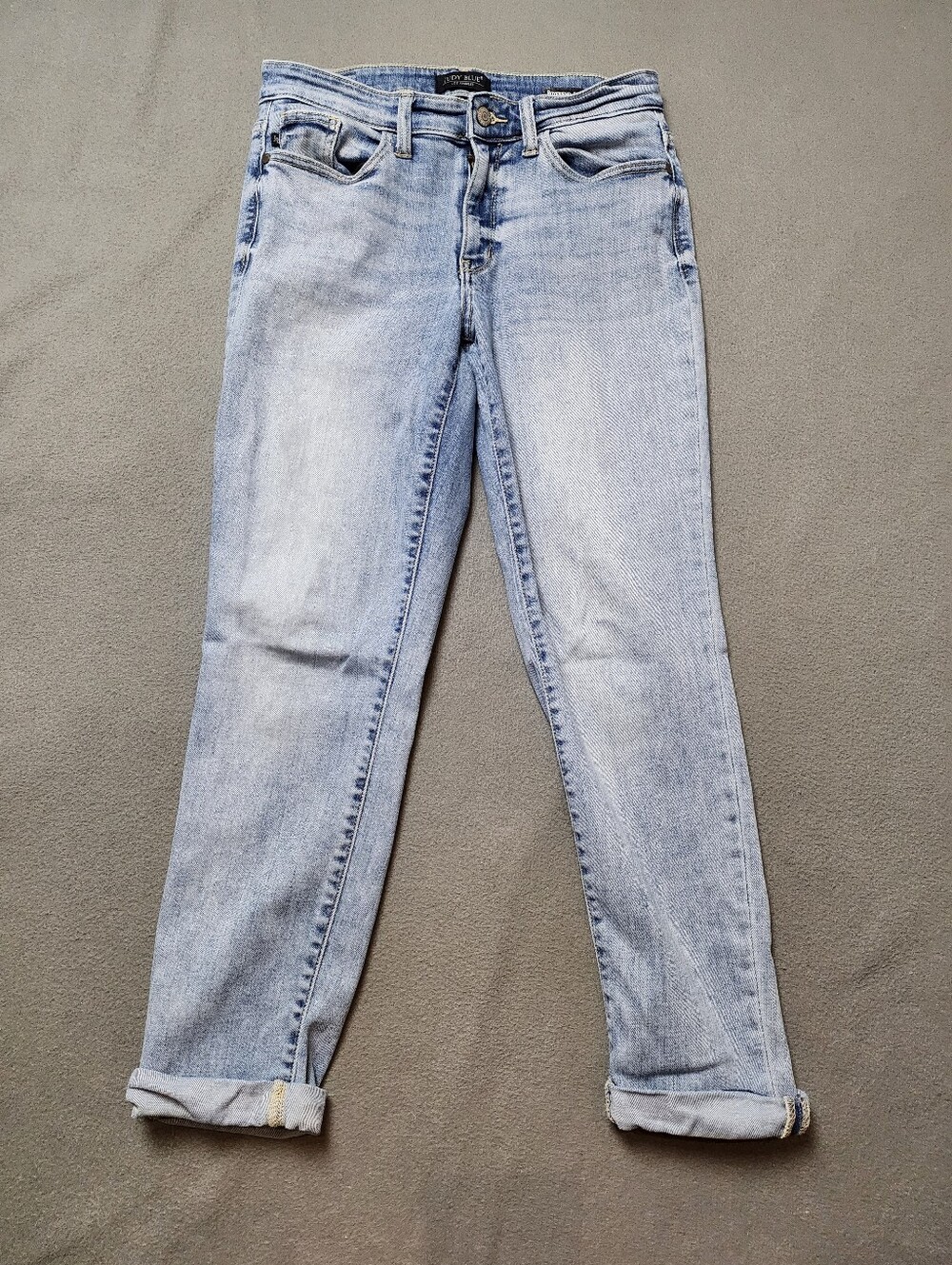 Judy Blue Boyfriend Fit Jeans Light Wash Size 3/26 Stretch Denim